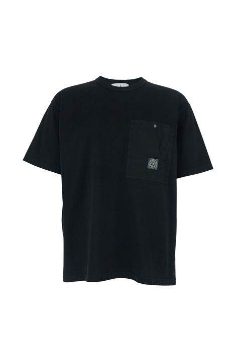 2100004 t-shirt man black STONE ISLAND | L1S15 2100004 S0115V0029